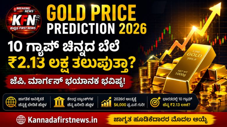2026ರಲ್ಲಿ ಚಿನ್ನದ ಬೆಲೆ ₹2.13 ಲಕ್ಷ ತಲುಪುವ ಸಾಧ್ಯತೆ ಬಗ್ಗೆ ಜೆಪಿ ಮಾರ್ಗನ್ ವರದಿ